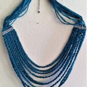 Electric Blue Statement Necklace